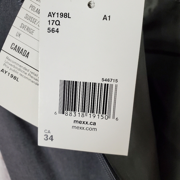 Mexx Career Sheath Dress Charcoal Gray Cap Sleeve Size 34 NWT Friends Classic - Picture 13 of 16